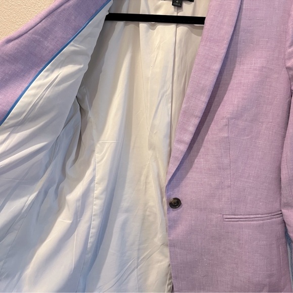J.Crew Parke blazer in stretch linen size 6 (lilac color) - Picture 9 of 10